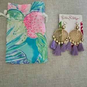 Lily Pulitzer Sea Dreamer earrings. Never worn
